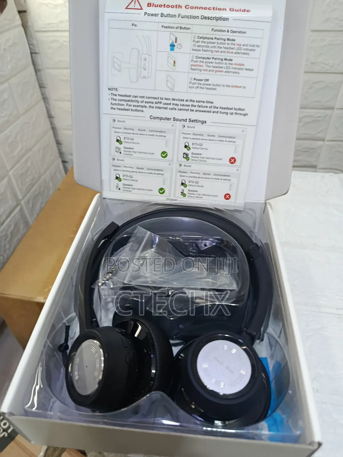 New Bee Wireless Headset Bluetooth Advanced Enc Mic 20hrs Talktime