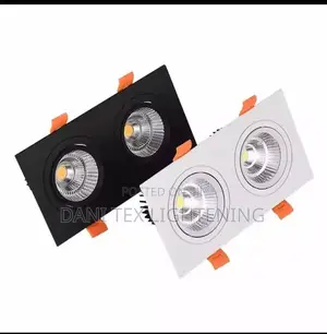Double Head Recessed Dimmable Led Downlights Cob Spot Lights Indoor