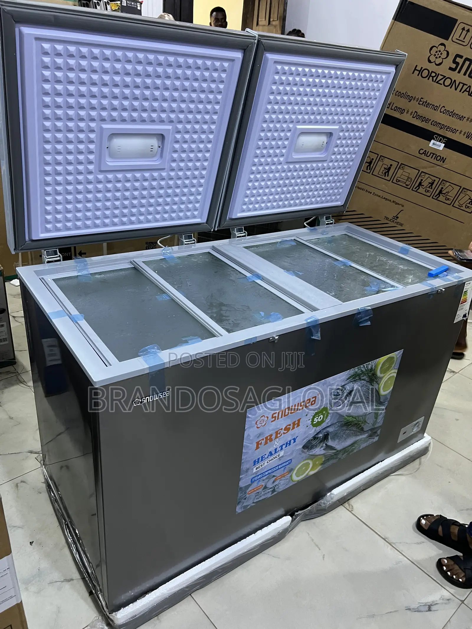 Snowsea Bd-600g 420l Double Door Freezer With Thick Insulation