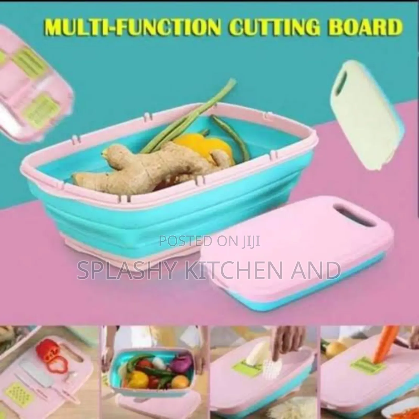 Multi-Function Collapsible Chopping Board and Storage Bowl