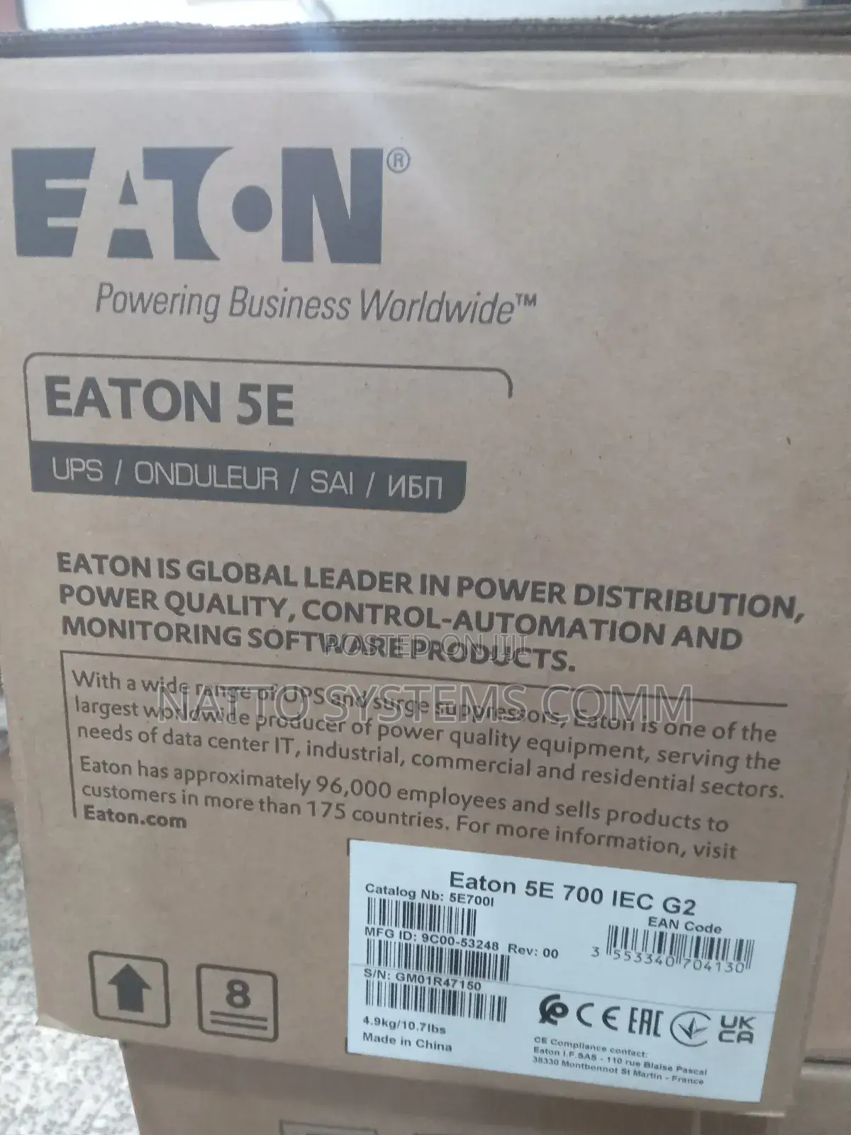 E.T.N. Eaton 5e 700kva Ups