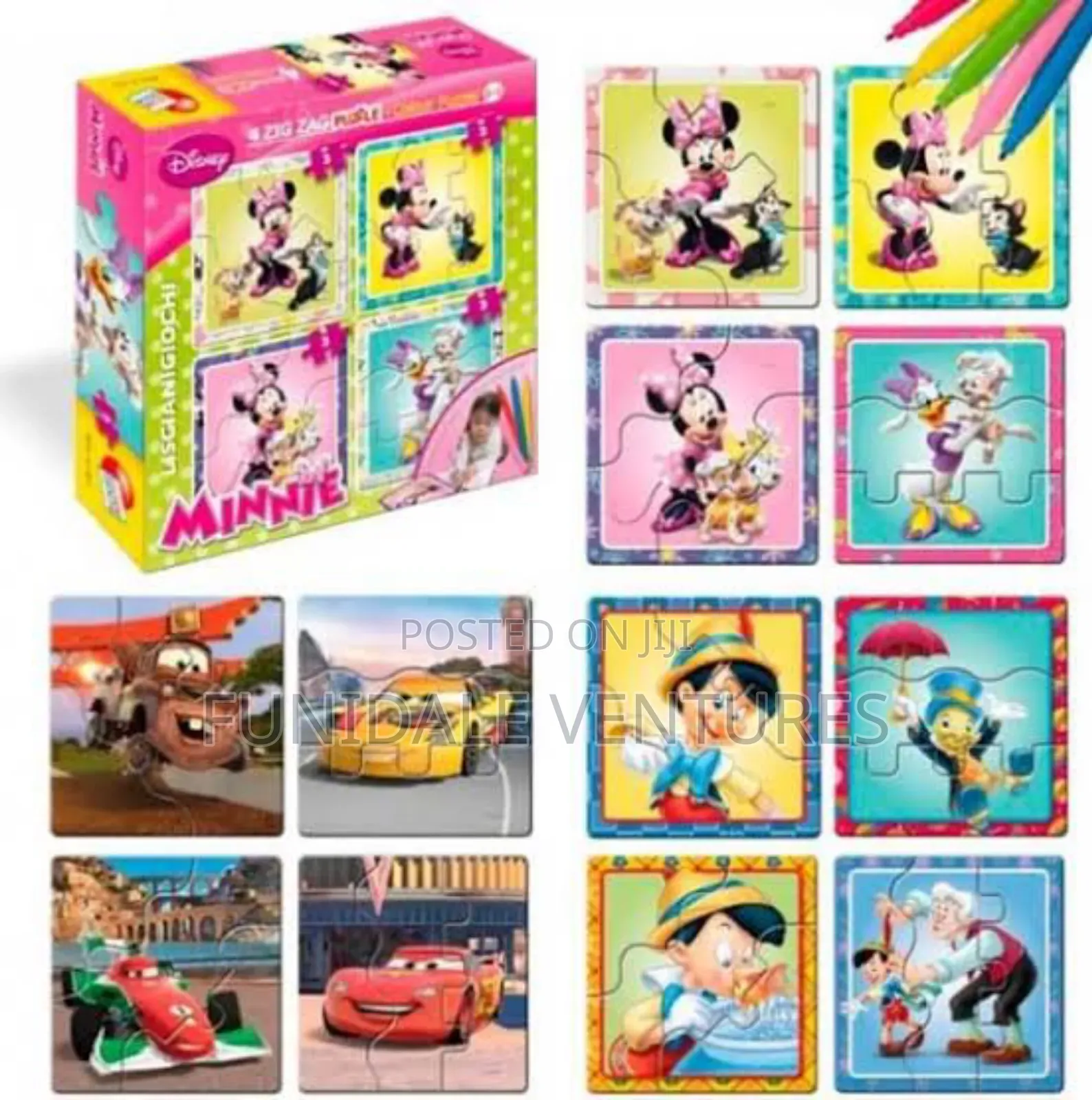 Disney Character 4 Mini Puzzles