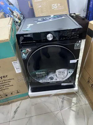 Hisense 12kg Inverter Wash and Dry Machine- 8kg Dryer | Wm 5s1245bb-Wd