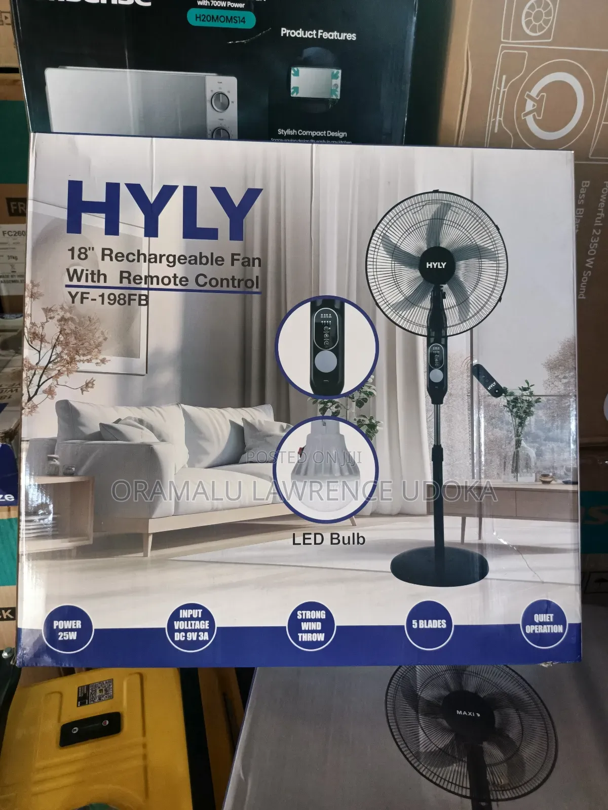 Hyly Rechargeable Fan 18"