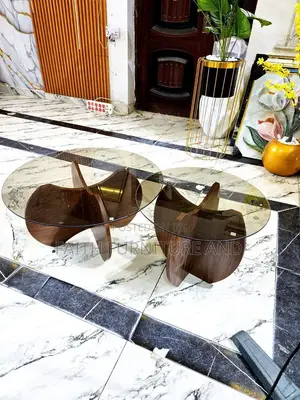 2 in 1 Glass Table and Side Stool