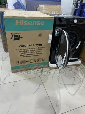 Hisense 12kg/8kg Wm5s1245bb-Wd With Anti-Vibration Silent Operation