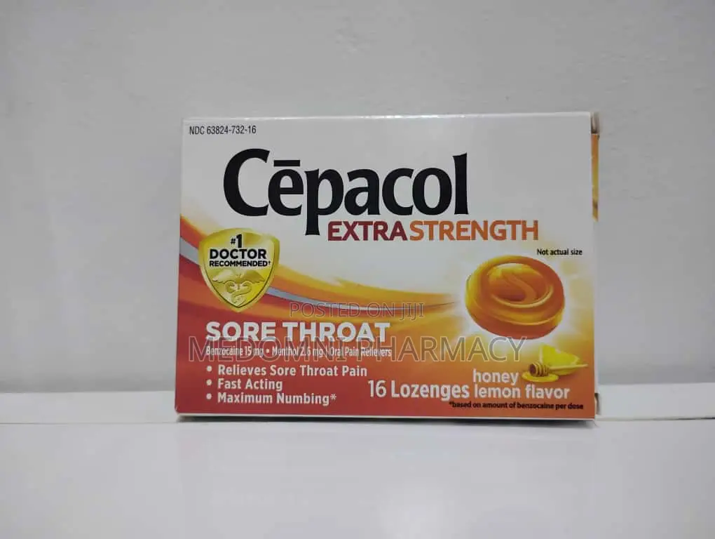 Cepacol Extra Strength Sore Throat Lozenges Honey Lemon – 16 Count