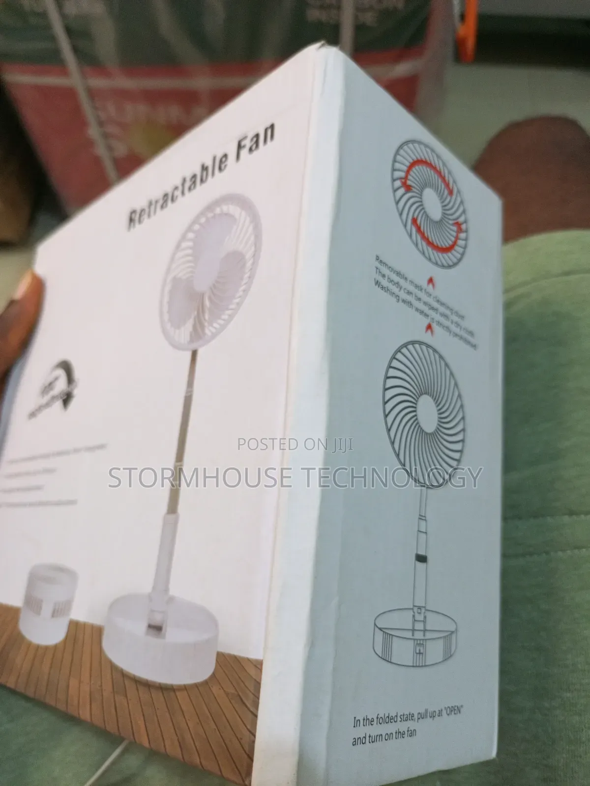 Extendable 180° Fan