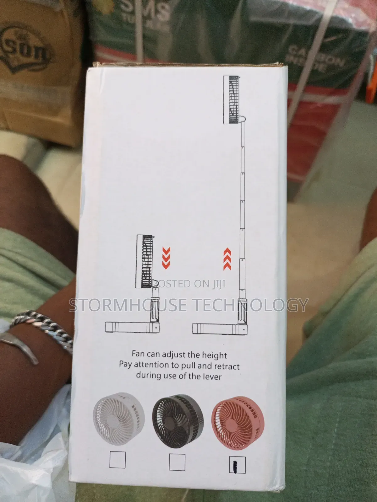 Extendable 180° Fan