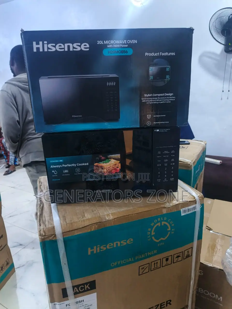 H20mobs6 Hisense 20l Black Counter Microwave