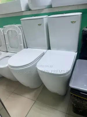 Extra Height Toilets Seat With Basin and Pedestal