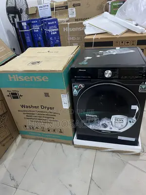 Hisense 12/8kg Wm5s1245bb-Wd Inverter Machine With Auto Clean Drum