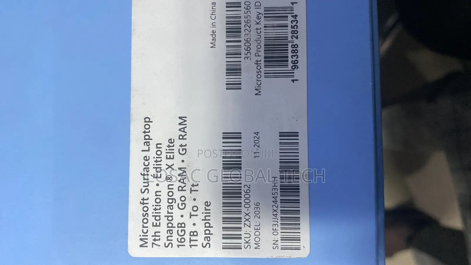 New Microsoft Surface Pro 7 16GB Qualcomm Snapdragon X Elite SSD 1T