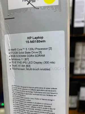 New Laptop HP 15 8GB Intel Core 5 SSD 512GB