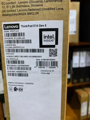 New Laptop Lenovo ThinkPad E14 Gen 5 8GB Intel Core i5 SSD 512GB