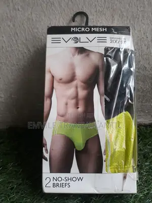 Original Evolve Micro Mesh No-Show Men’S Briefs – 2pcs (Usa Import)