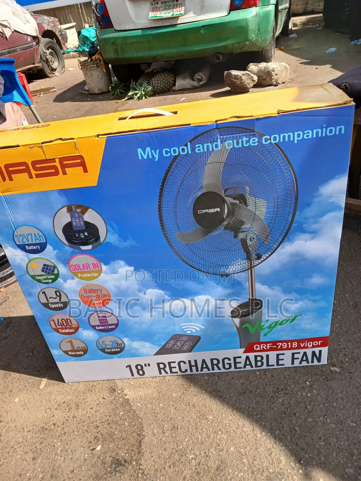 Qasa Rechargeable Fan