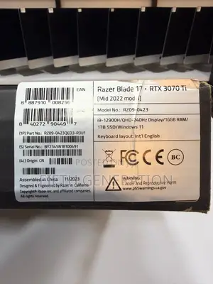Laptop Razer Blade 16GB Intel Core i9 SSD 1T