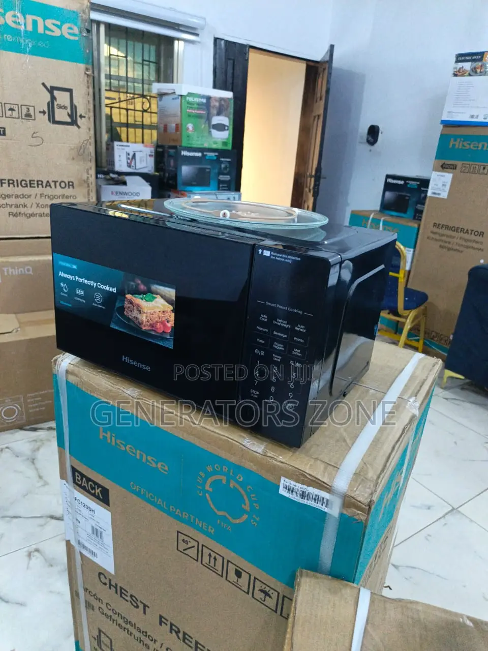 Black Hisense H20mobs6 Regular Microwave 20l