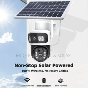 Dual Lens Solar Camera Rotate 360