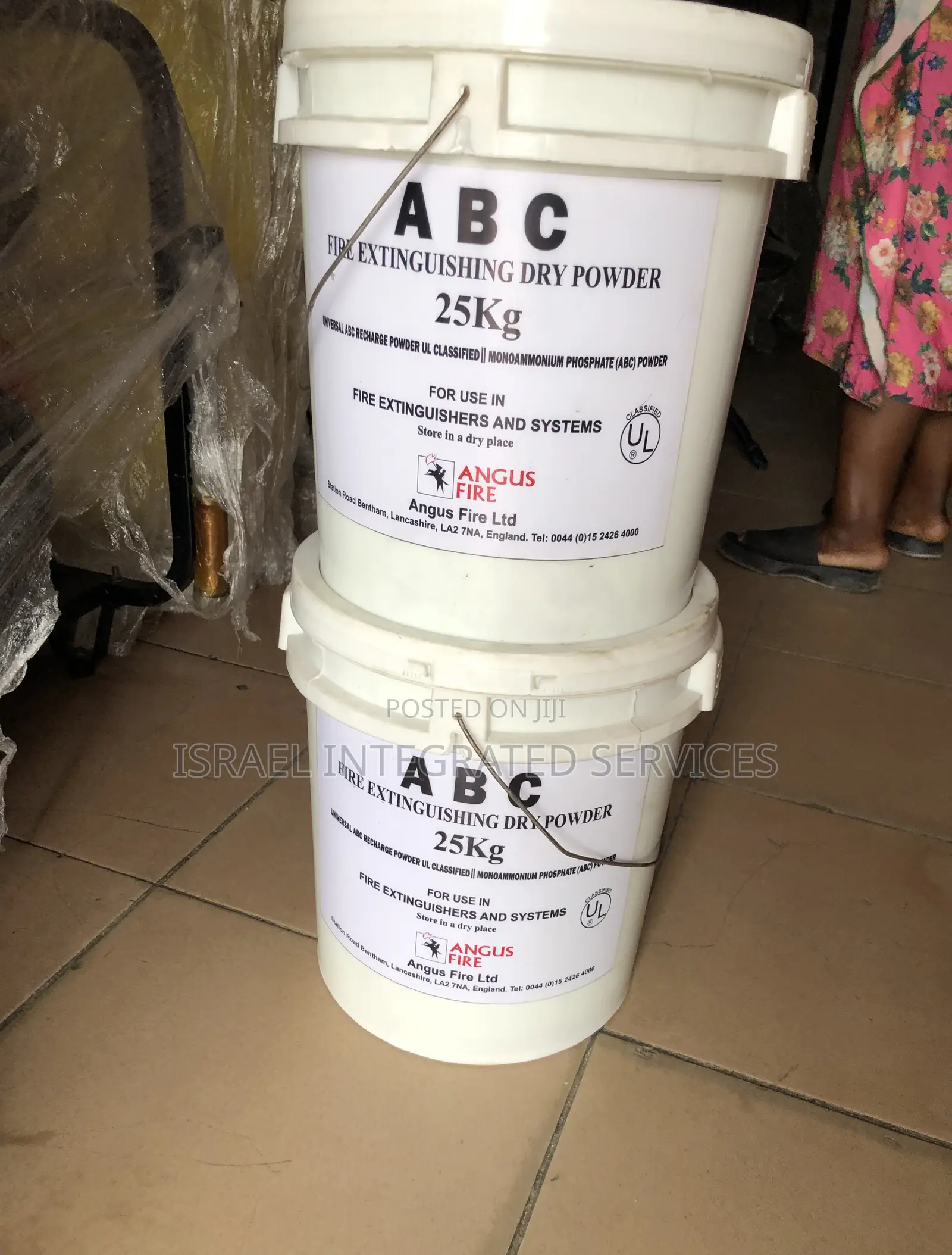 Abc Angus Fire Extinguisher Dry Powder (25kg) for sale - Israel ...