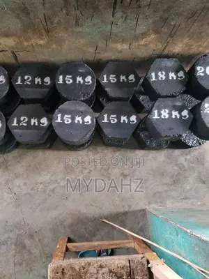 Handcrafted Concrete Dumbbells