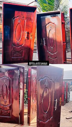 4ft Heavy-duty Metal Door – Perfect For Home/Office