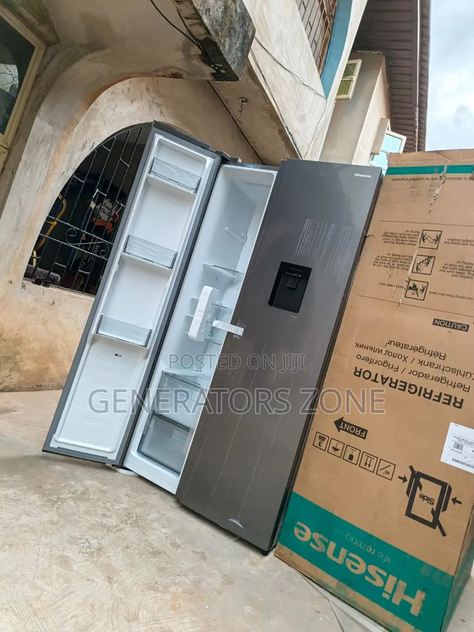 Hisense Rs5p558nmsn Side by Side Cooling Unit 529l Dispenser
