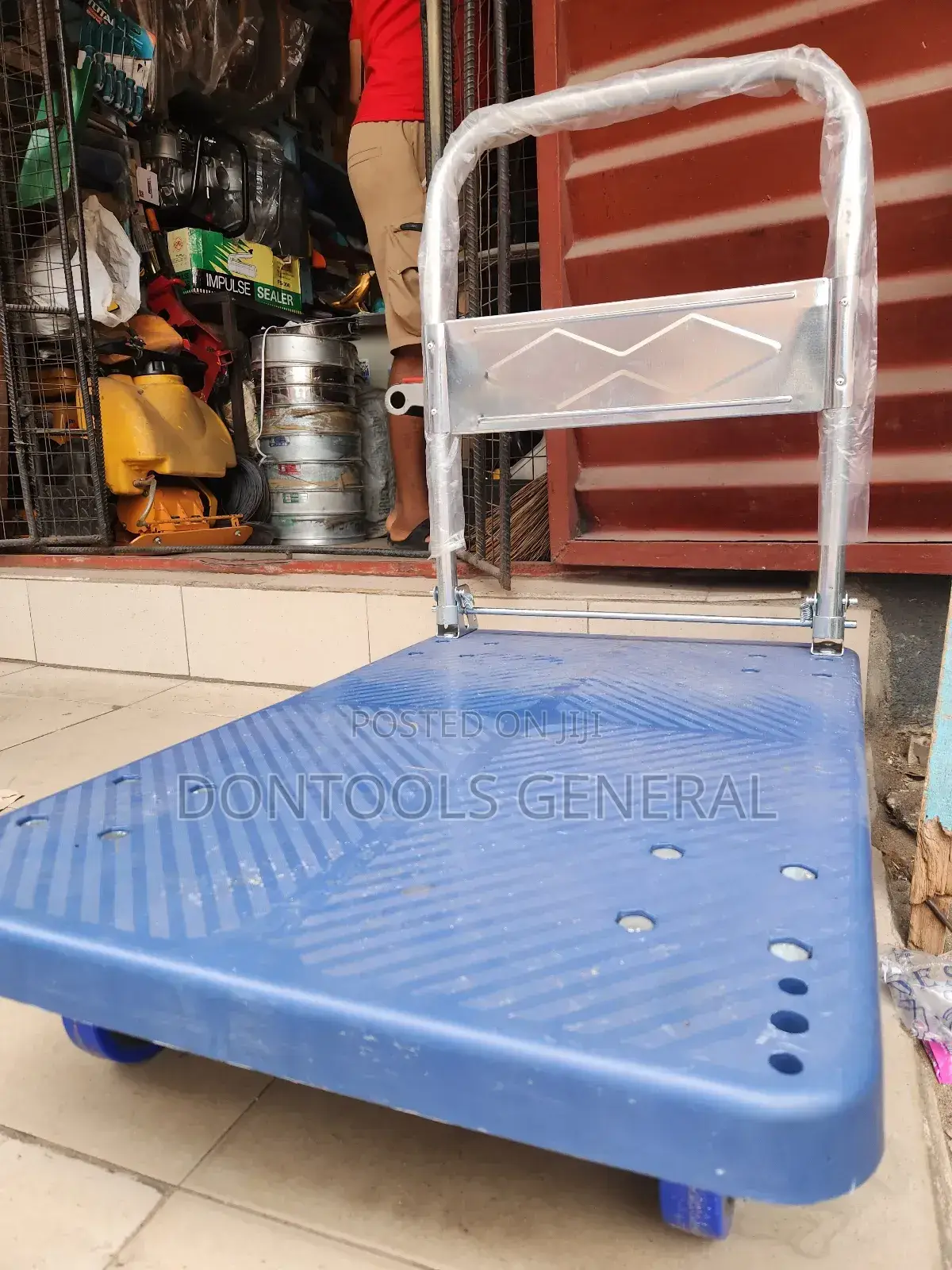 300kg Blue Flat Platform Trolley