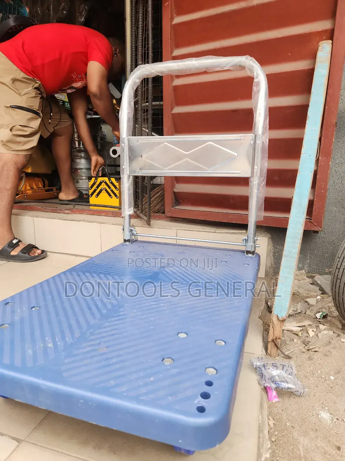 300kg Blue Flat Platform Trolley