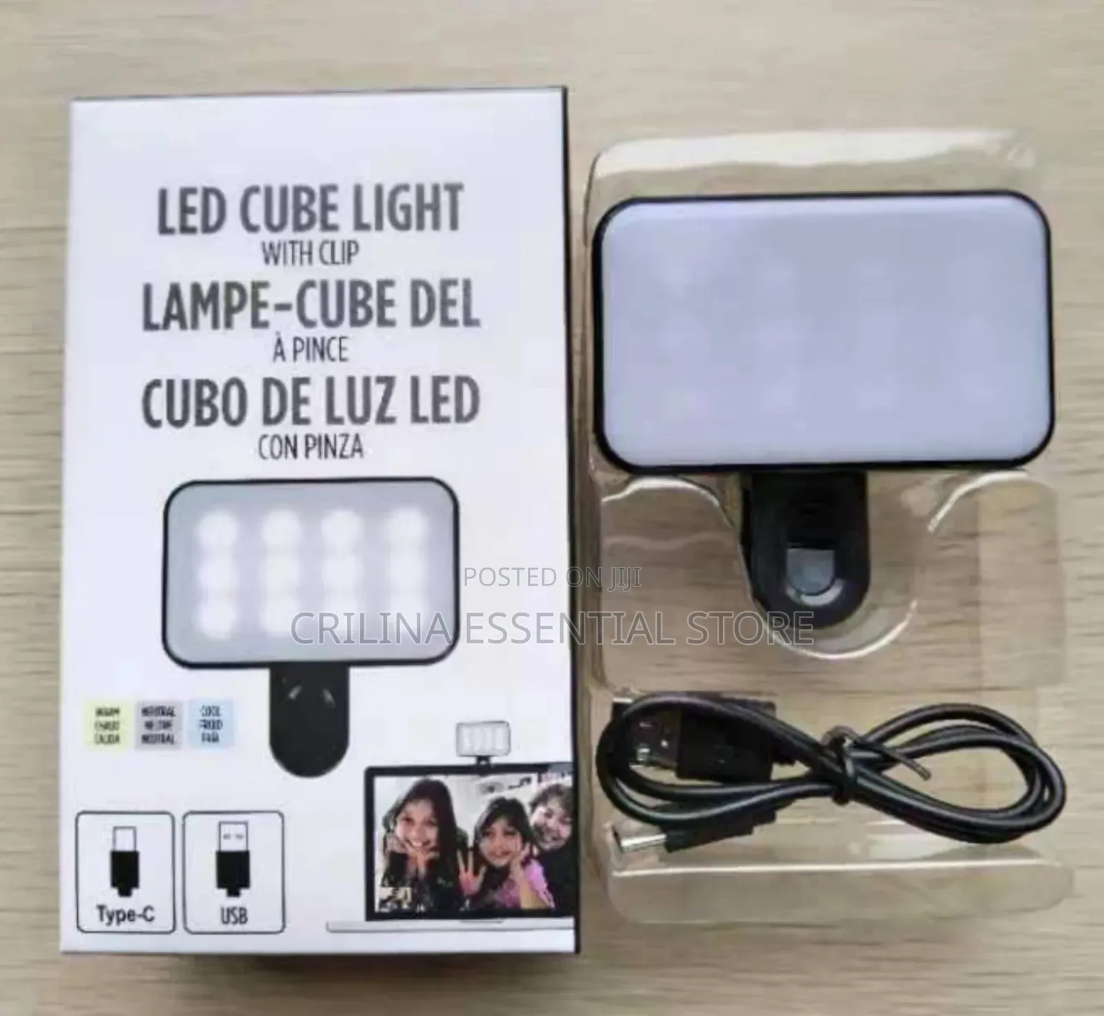 Mini Influencer Led Cube Light With Clip