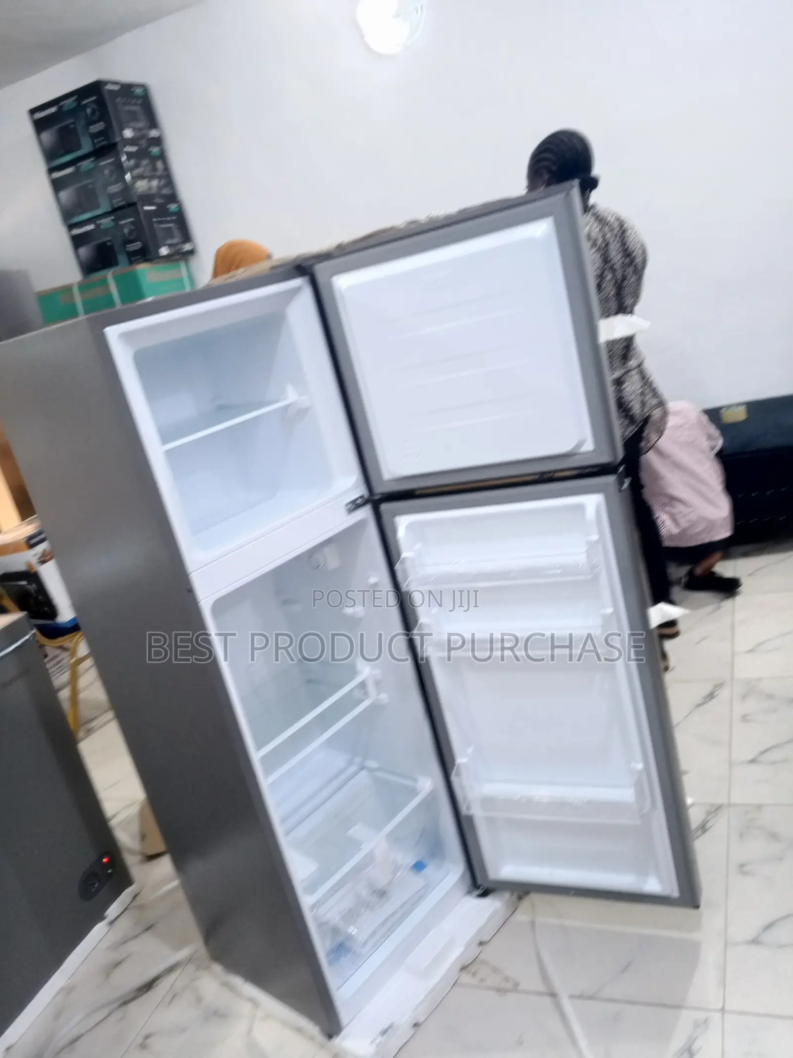 New Hisense 200dr Refrigerator – Silver, Double Door – 48hrs Cold Rete