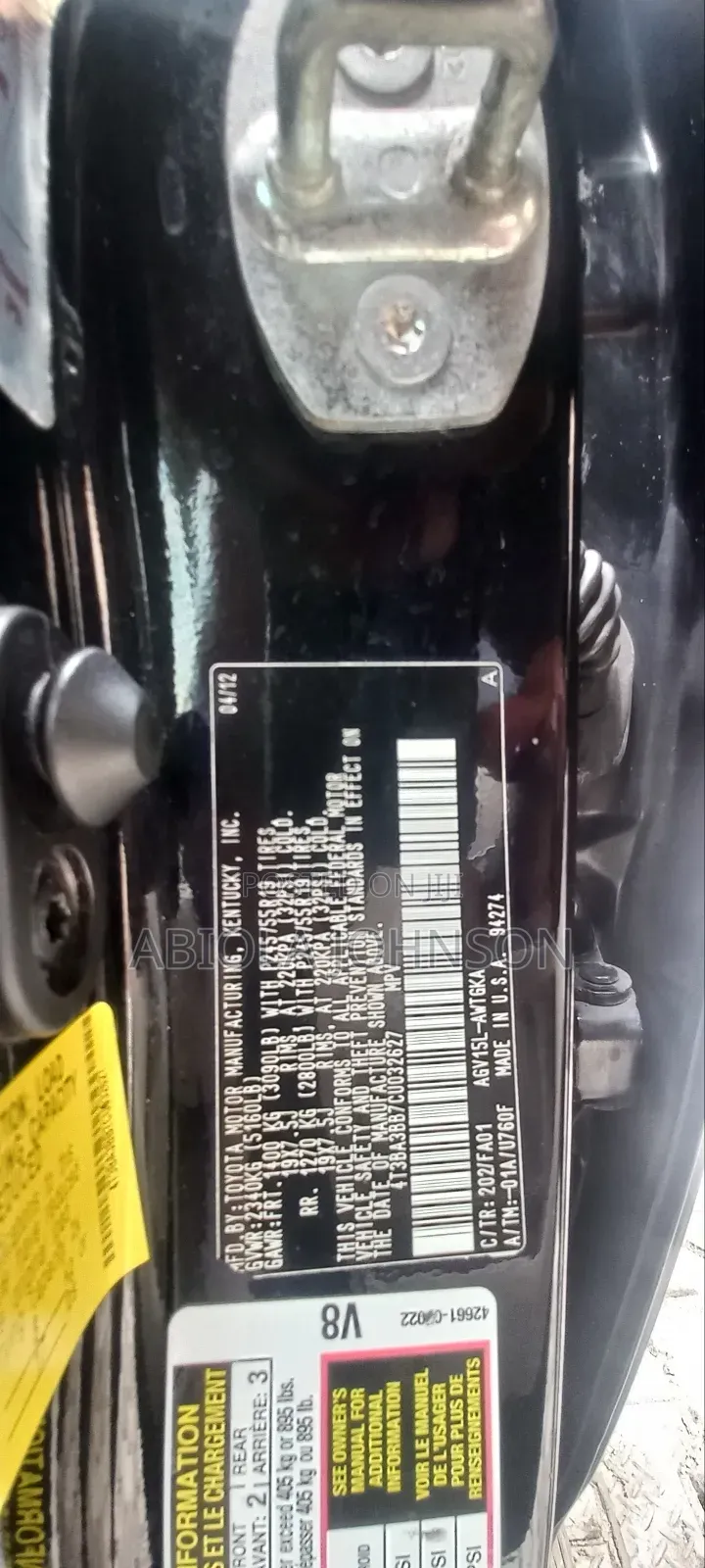 Toyota Venza AWD 2012 Black