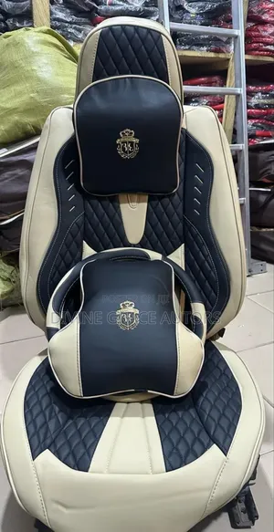 Billionaire Seat Cover Cream and Black