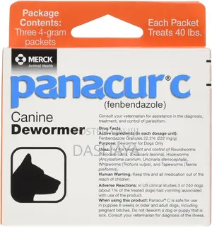 Panacur C Canine Dewormer (Fenbendazole), 4 Gram, 3 Count