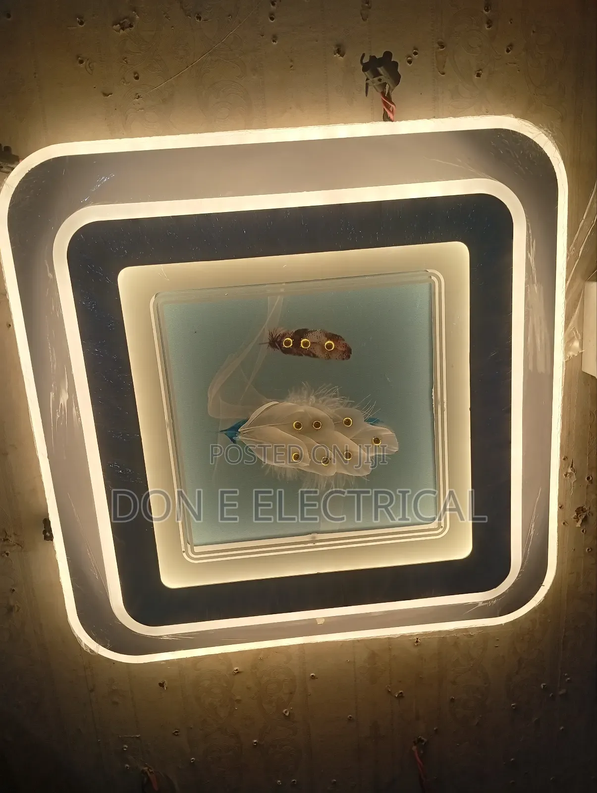 Luxury Ceiling Fitting 3 Colors Square