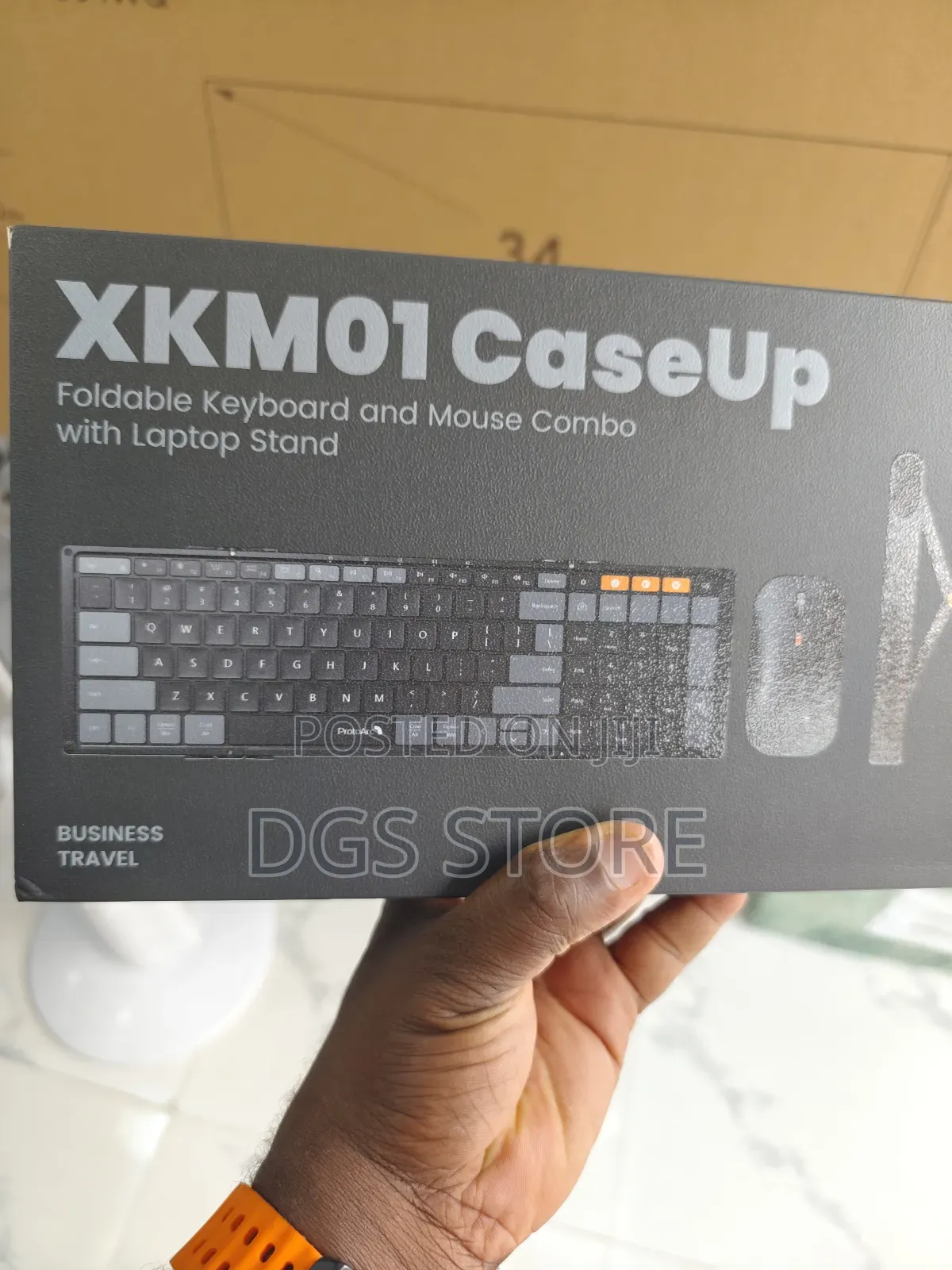 Protoarc Xkmo1 Caseup Foldable Keyboard Mouse Combo With Laptopstand