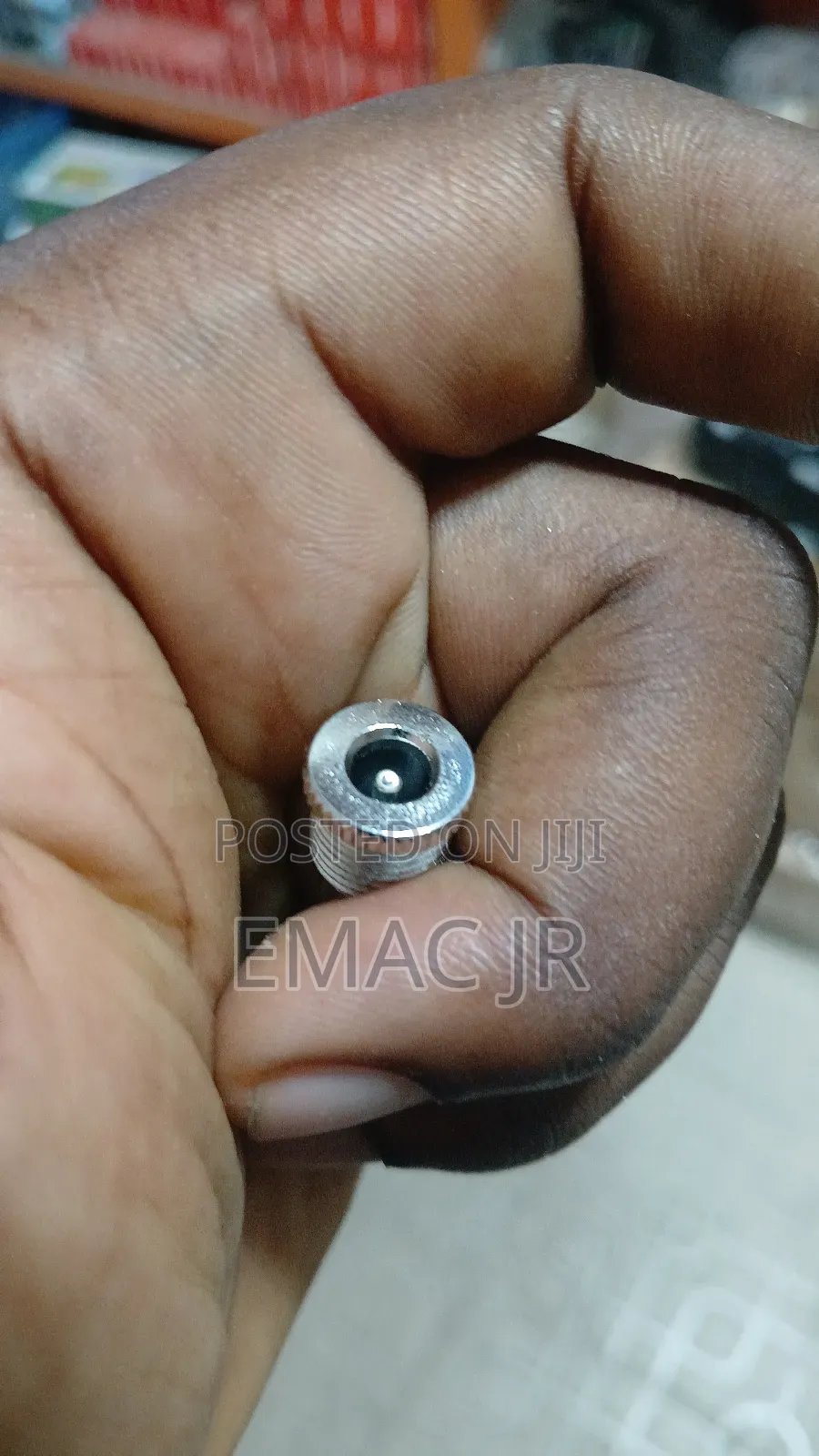 Panel-Mount Female Dc Power Jack or Socket, Likely a 5.5x2.1mm Size.