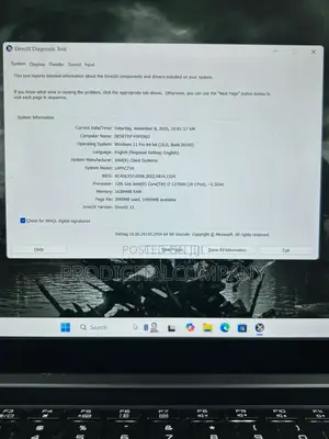 Laptop 16GB Intel Core i7 SSD 1T