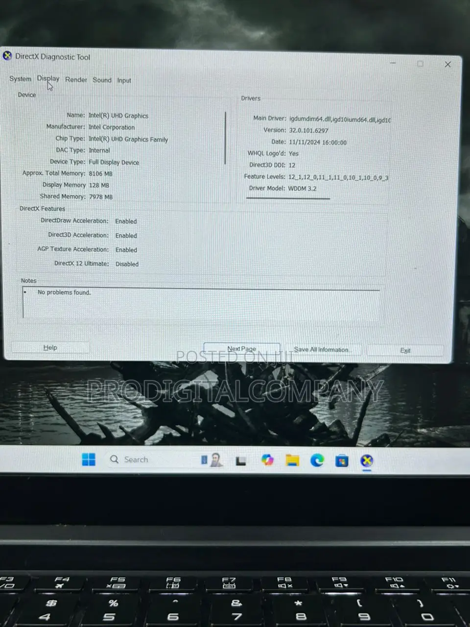 Laptop 16GB Intel Core i7 SSD 1T
