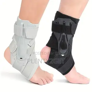 Adjustable Ankle Brace With Bilateral Support - Breathable, Firm Stabi