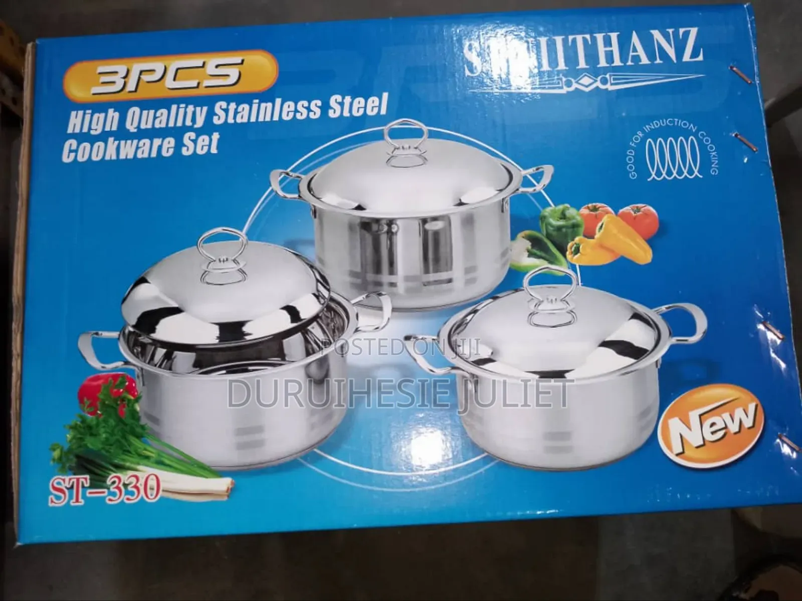 3pcs High Quality Stainless Steel Pot Set