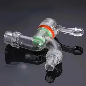 1pc Transparent Plastic Faucet for Laundry Room and Household Use, Sui