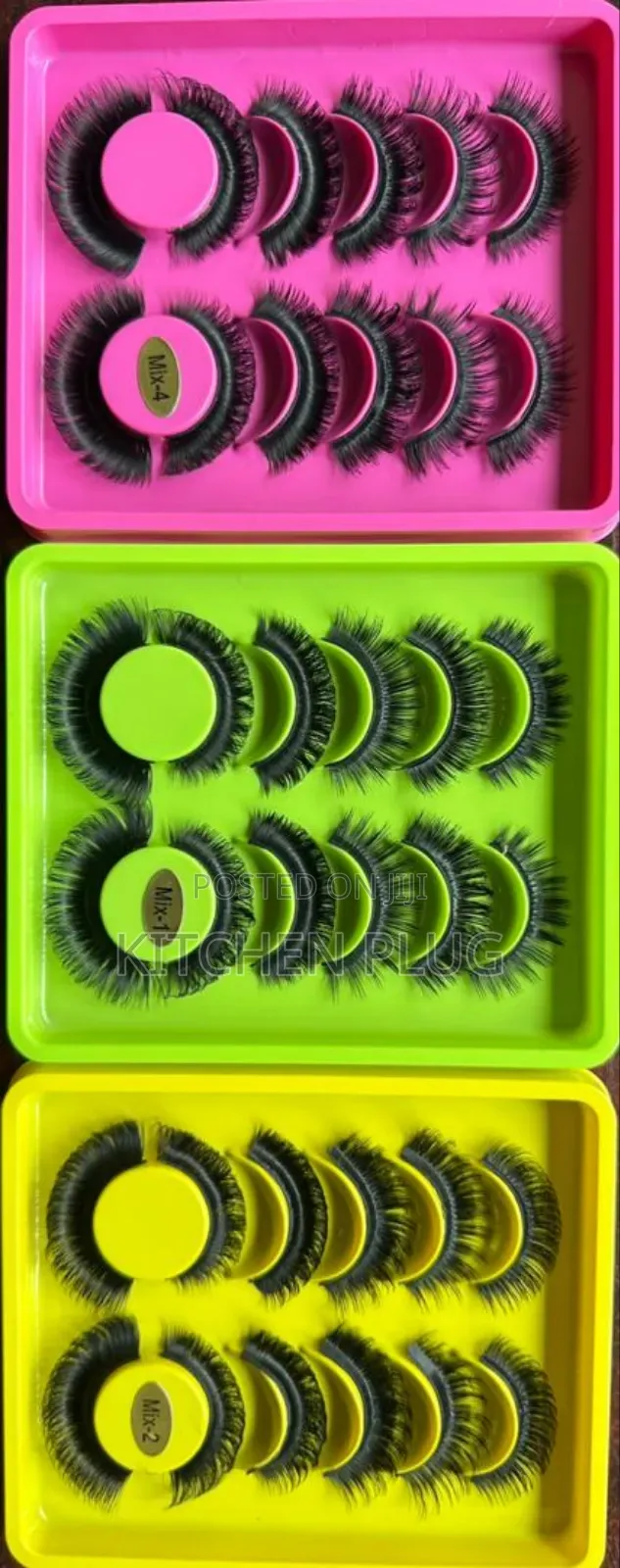 6pairs 8d Mink Eyelashes 100%