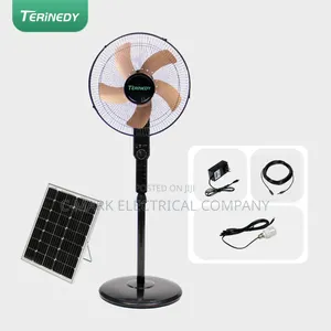 Rechargeable Solar Powered Floor Standing Fan and Remote Control