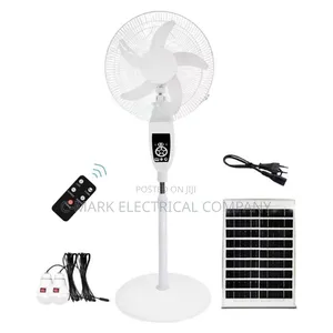 Rechargeable 16 Inch Brushless Aluminum Alloy Stand Floor Solar Fan