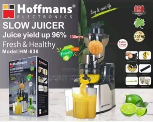 Hoffmans Powerful Slow Masticating Juicer- Juicer Extractor