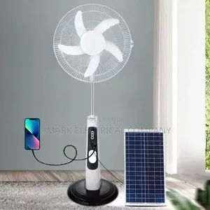New Arrival Solar Standing Rechargeable Fan With Solar Panel