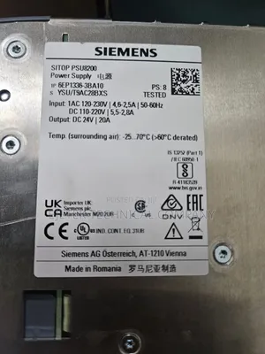 Siemens Power_supply 20a/24vdc 220v Input