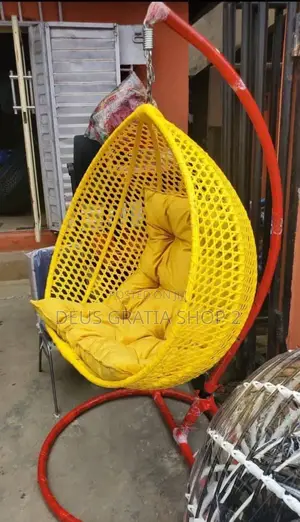 Yellow Garden Swing for Relaxation